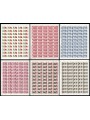 ITALY 1965 Anniversary of the Resistance 6 sheets MNH**