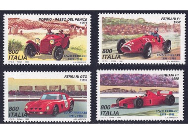 ITALY 1998 Ferrari Day 4v MNH**