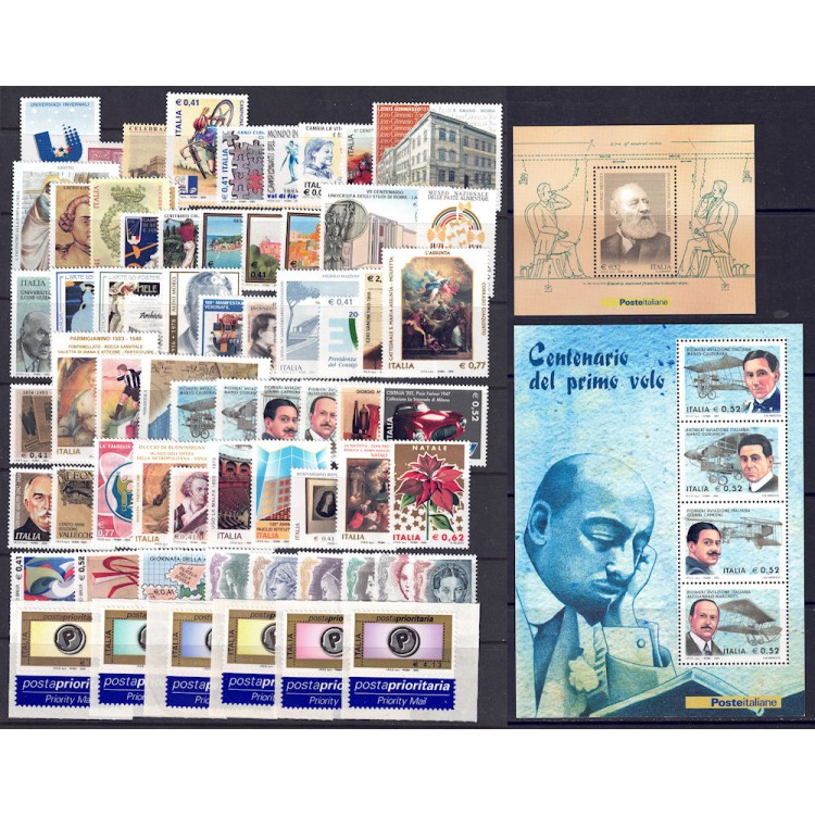 ITALIA 2003 Annata Completa 65v + 2 BF MNH**