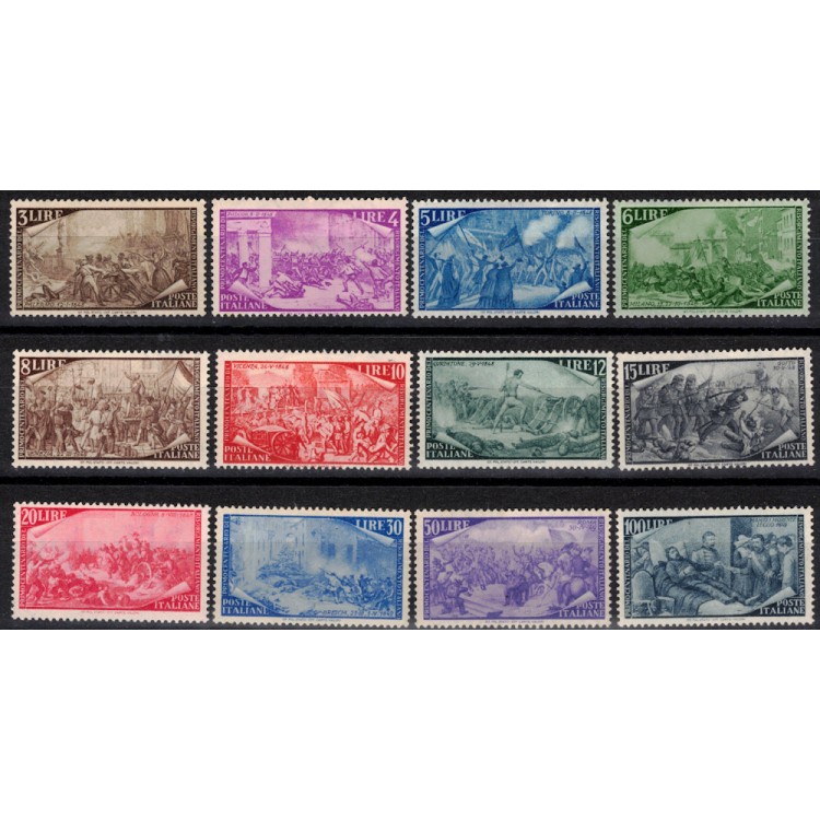 ITALY 1948 Centenary of the Risorgimento 12v MH*