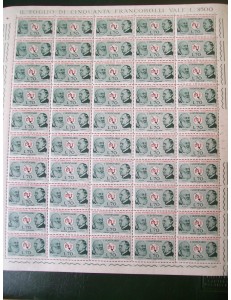 ITALY 1965 ITU Centenary 1 full sheet MNH**
